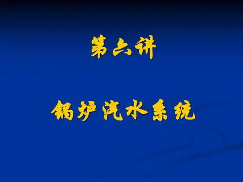 锅炉汽水系统课件