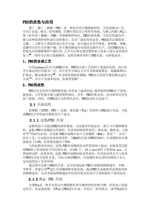 PBS改性与应用
