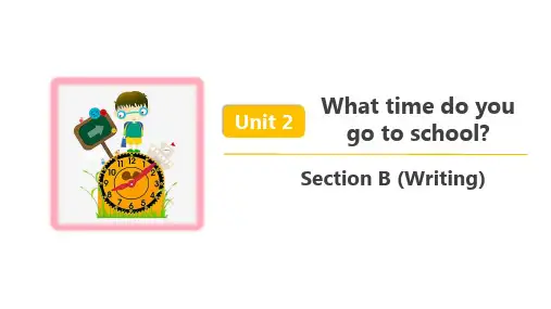  人教七年级英语下册 Unit 2 Section B (Writing) 精品课件