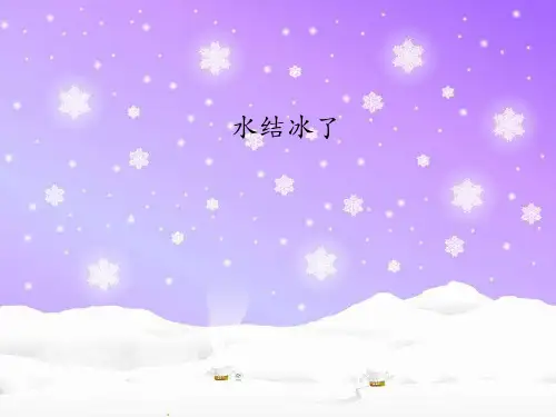 教科版科学《水结冰了》精品PPT1