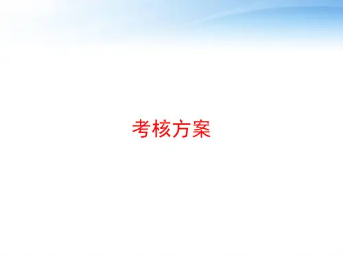 考核方案 ppt课件