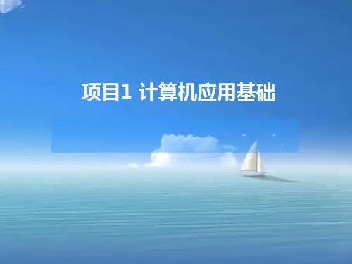 计算机基础win7和office2010项目1