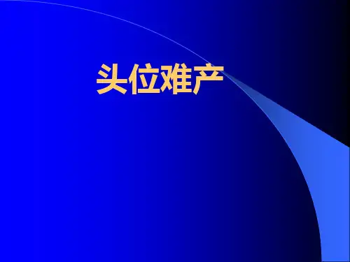 头位难产培训课件