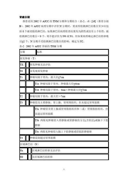 肿瘤分期