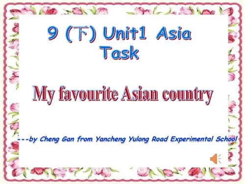 译林版英语九年级下册_Unit1_Task_优质课课件(江苏省)