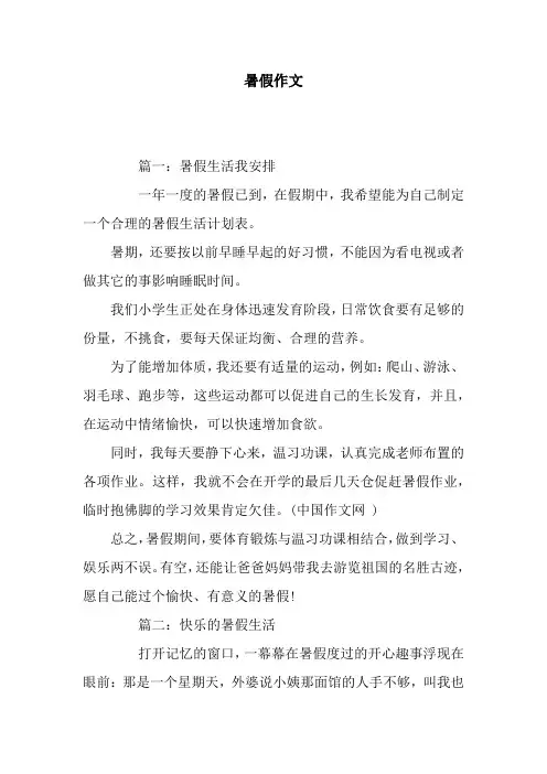 暑假作文_2