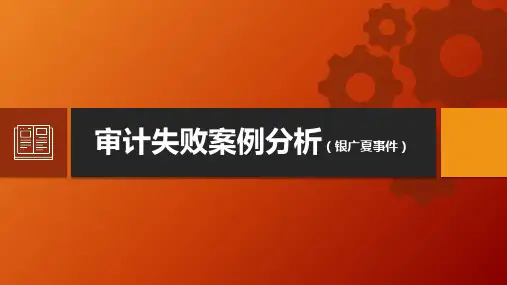 审计失败案例分析(银广夏事件)