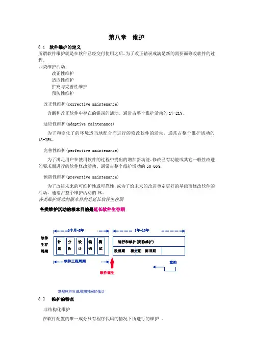 软件工程课件(第八章  维护)