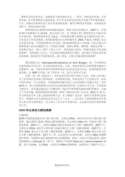2000年以来世界拱桥的发展与技术创新