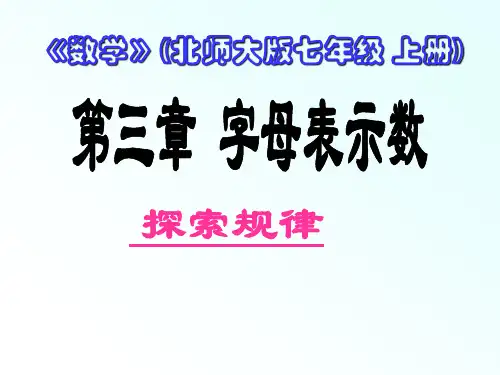 3.6 探索规律(课时)--