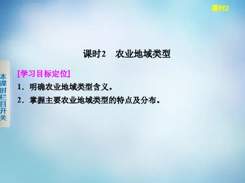 高中地理 3.2.2《农业地域类型》课件 湘教版必修2
