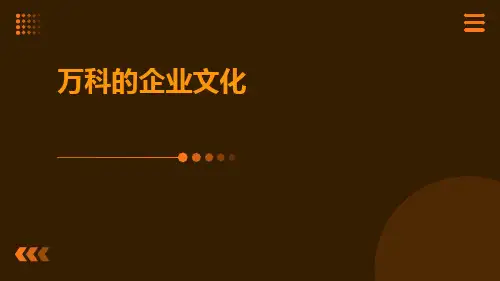 万科的企业文化