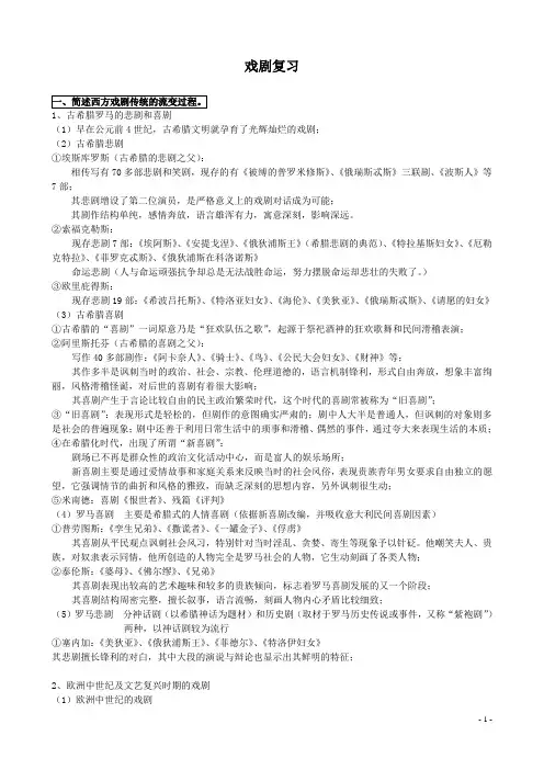 戏剧艺术概论