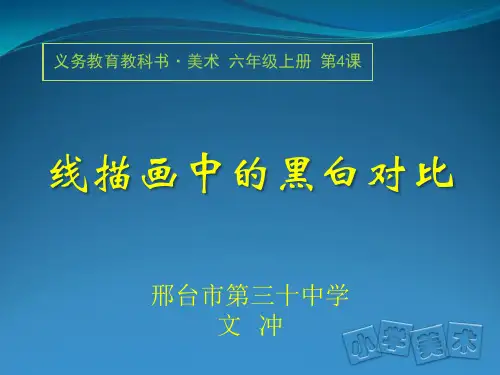 第5课线描画中的黑白对比