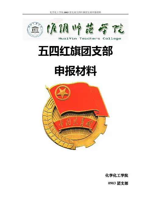 五四红旗团支部申报材料