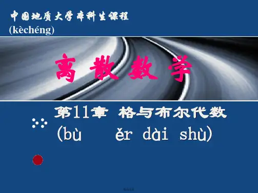 离散数学格与布尔代数