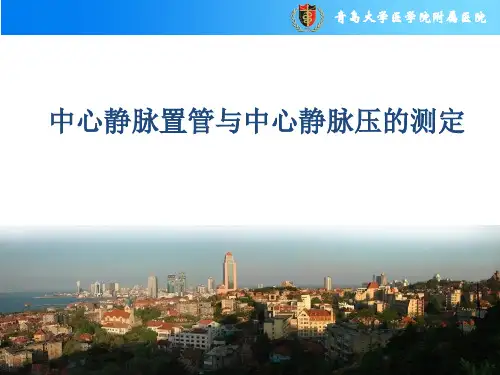 中心静脉置管与中心静脉压的测定
