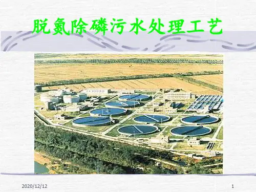 脱氮除磷污水处理工艺 1 ppt课件