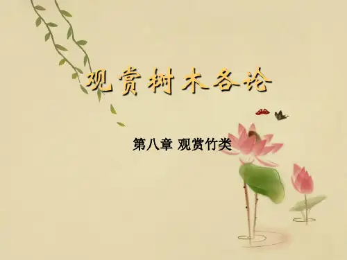 PPT教学课件我国园林中常见的观赏竹类