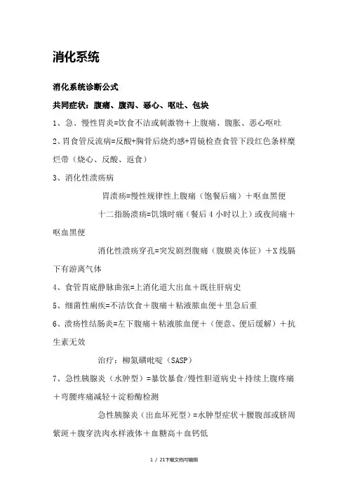 八大系统疾病