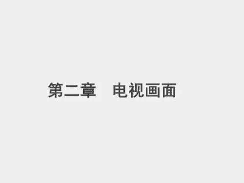 《电视摄像教程》课件第2章
