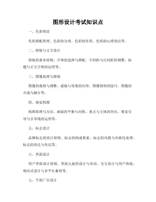 图形设计考试知识点
