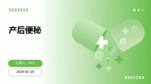 产后便秘疾病PPT演示课件