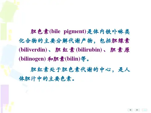 胆红素的代谢与各类黄疸的关系