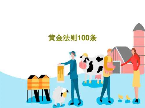 黄金法则100条共108页