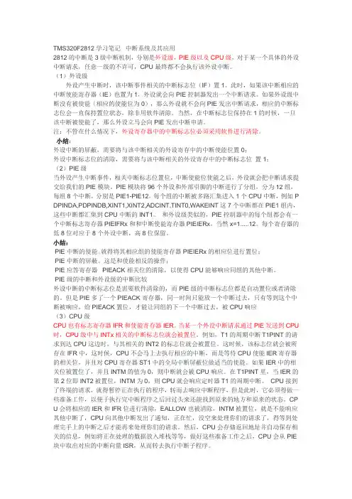 2812中断使用程序