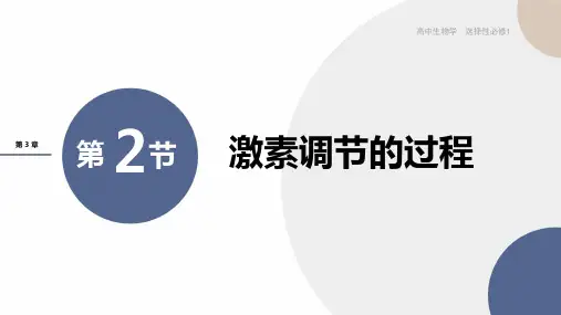 2024-2025学年高二化学选择性必修1(人教版)上课课件第3章-第2节激素调节的过程