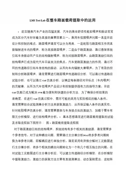 LMS Test Lab在整车路面载荷提取中的运用