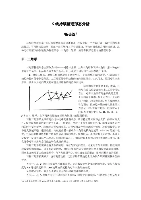 K线持续整理形态分析.