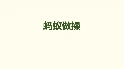 《蚂蚁做操》乘法PPT-北师大版三年级数学上册