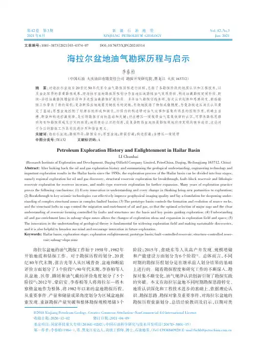 海拉尔盆地油气勘探历程与启示