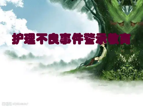 护理不良事件警示教育PPT医学课件