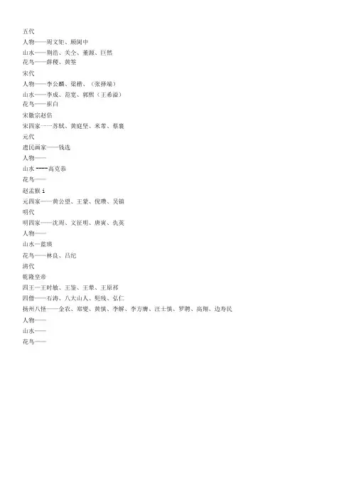 中美史(唐代至清朝)复习资料.doc