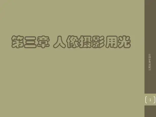 人像摄影002-光与影调ppt课件