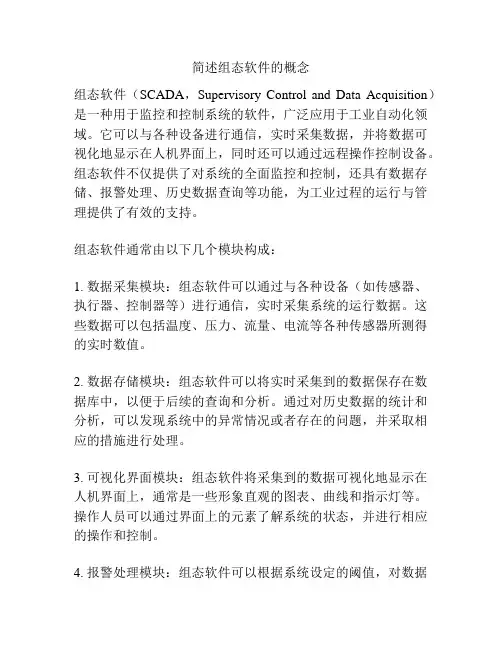 简述组态软件的概念
