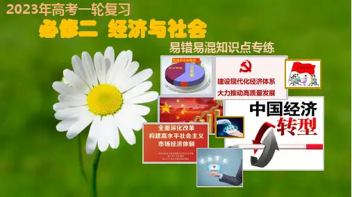 《经济与社会》易错易混知识点专练课件-2023届高考政治一轮复习统编版必修二+