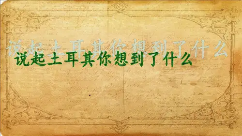 新土耳其的缔造者凯末尔