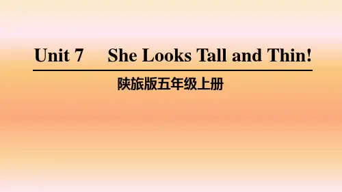 陕旅版英语五年级上第七单元Part A