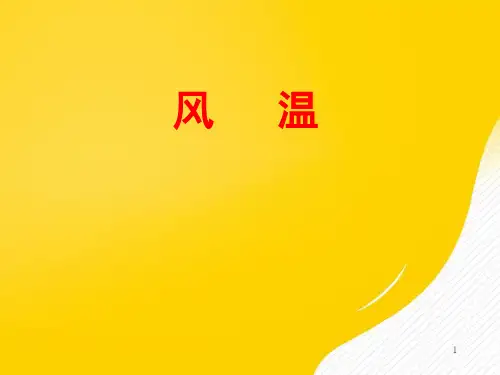 风温优秀PPT资料