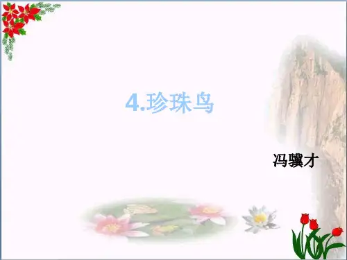 五年级上册语文《珍珠鸟》人教部编版PPT 优秀课件