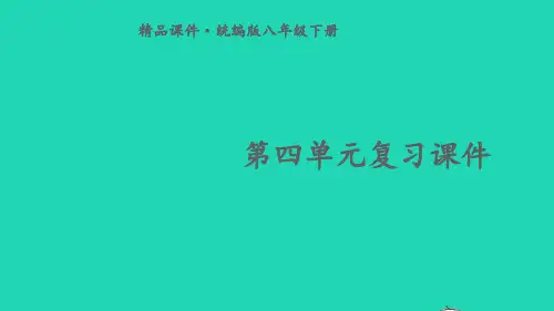 2023八年级道德与法治下册第四单元崇尚法治精神单元复习课件新人教版