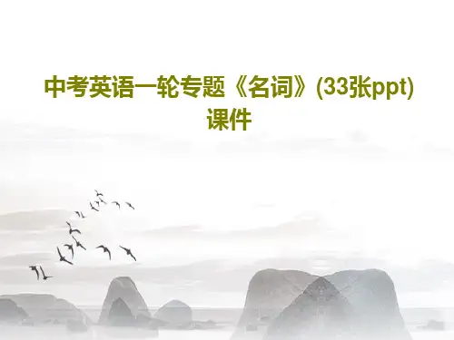 中考英语一轮专题《名词》(33张ppt)课件35页PPT