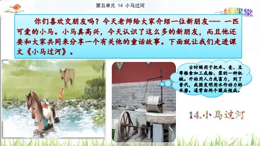 最新部编版2019年完整的二年级语文下册第五单元课文第14课《小马过河》课件含课堂检测