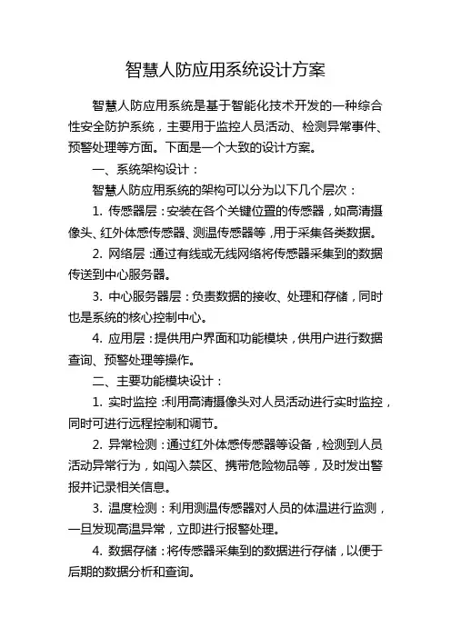 智慧人防应用系统设计方案