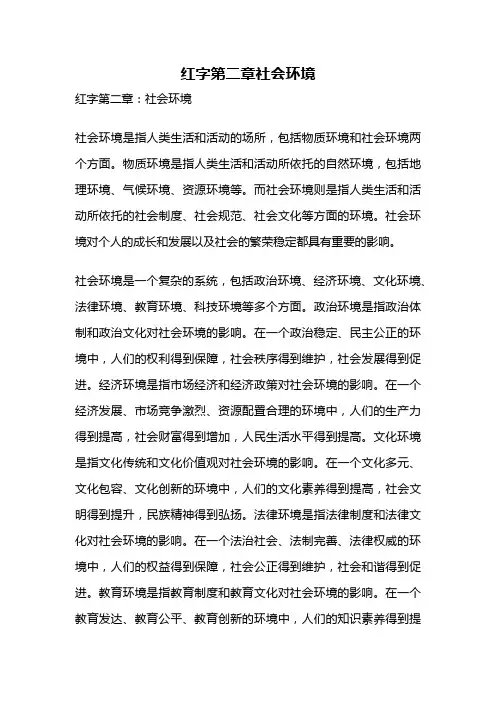 红字第二章社会环境