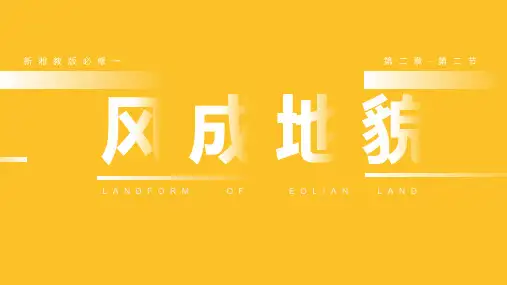 高中地理精品课件：《风成地貌》
